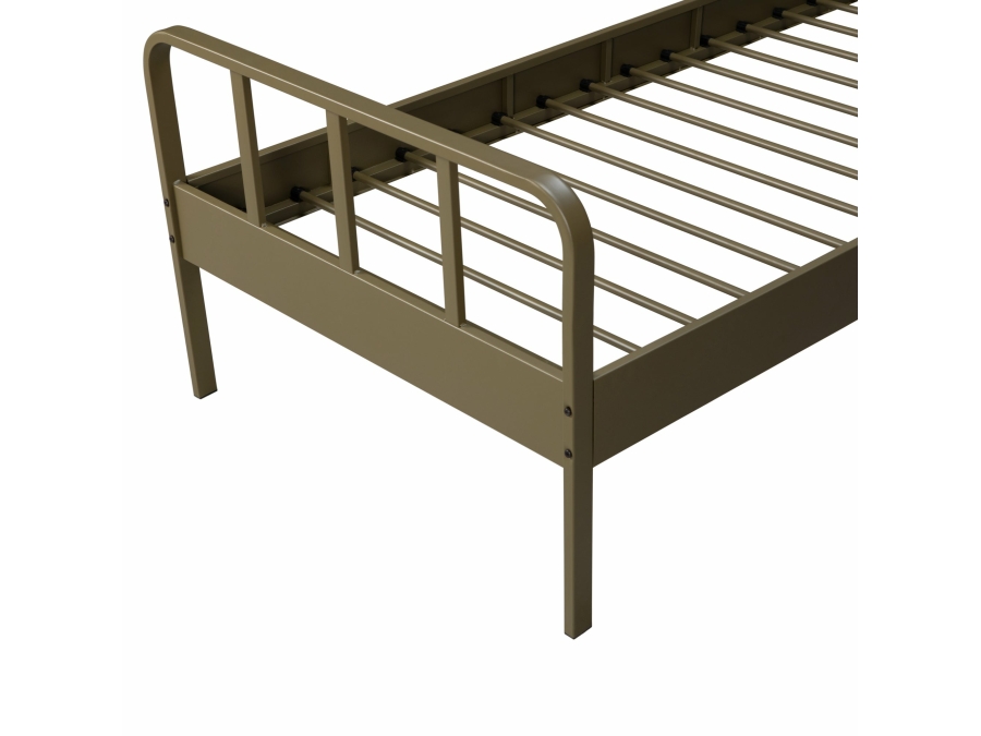 Woood Mees metalen bed 90x200 Army - Afbeelding 8