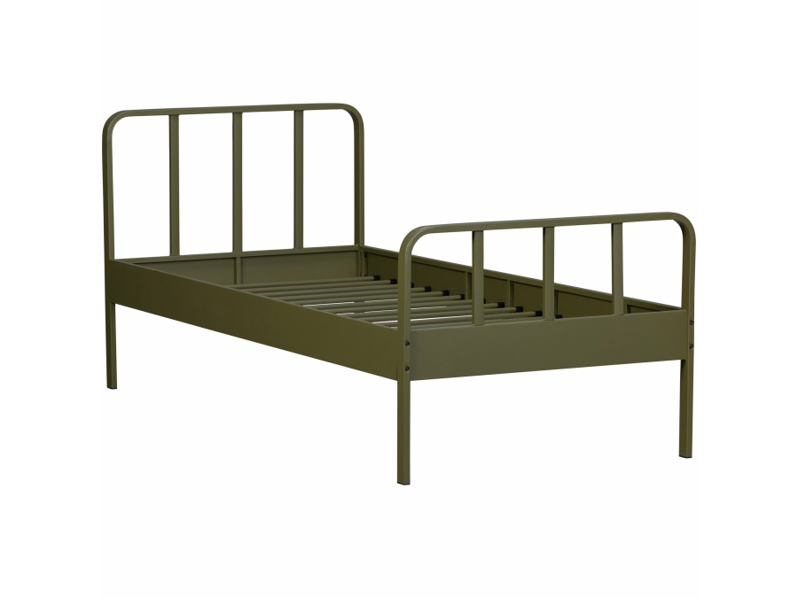Woood Mees metalen bed 90x200 Army - Afbeelding 7