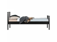 Woood Mees metalen bed 90x200 zwart - Afbeelding 3