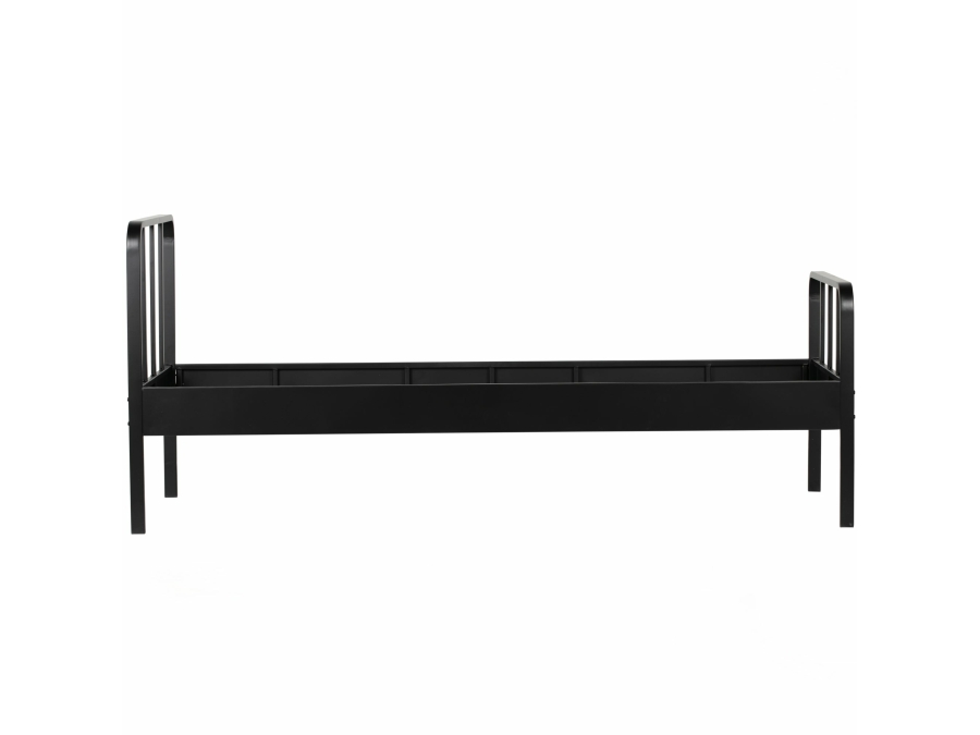 Woood Mees metalen bed 90x200 zwart - Afbeelding 5