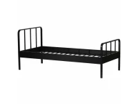 Woood Mees metalen bed 90x200 zwart - Afbeelding 6