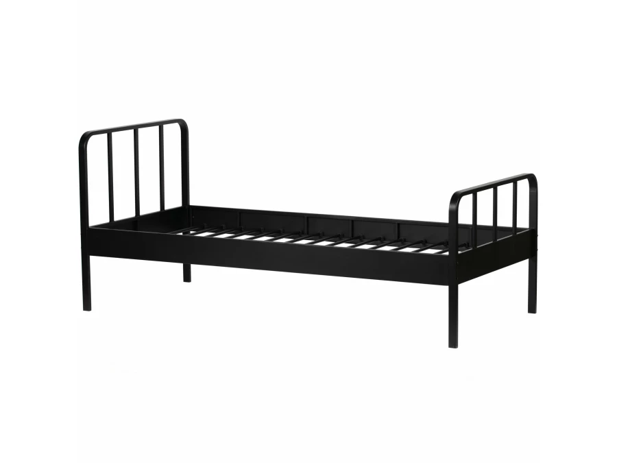 Woood Mees metalen bed 90x200 zwart - Afbeelding 6