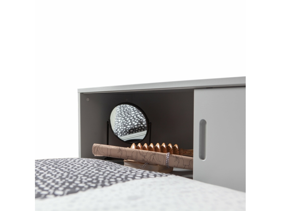 Woood Connect hoekbed 90x200 - betongrijs - Afbeelding 8