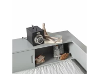 Woood Connect hoekbed 90x200 - betongrijs - Afbeelding 9