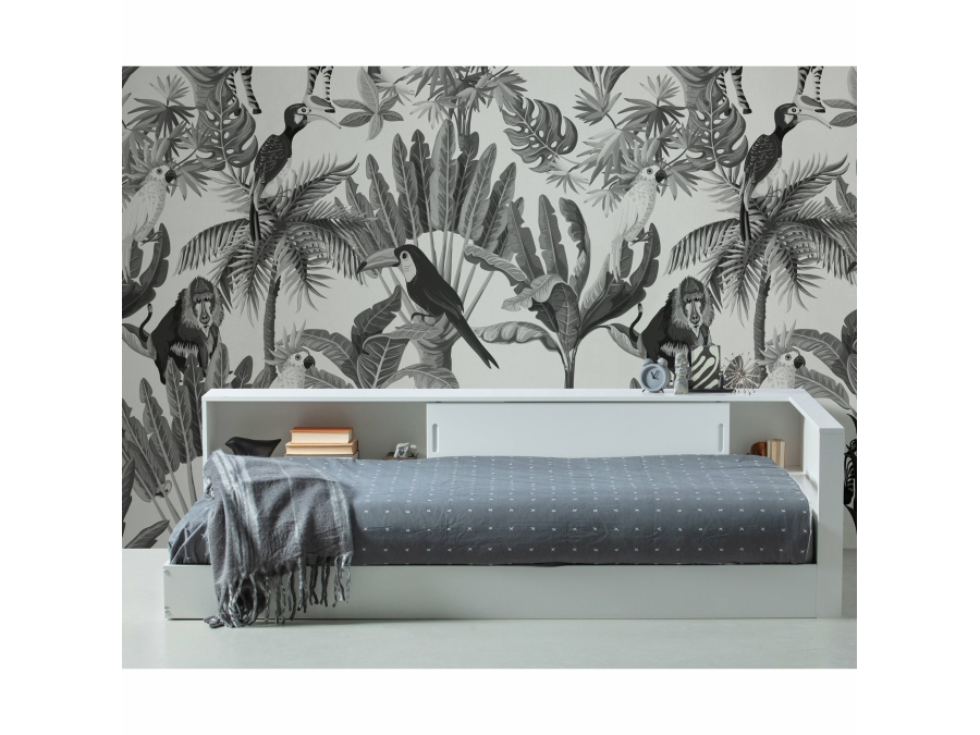 Woood Connect hoekbed 90x200 - grenen wit - Afbeelding 2