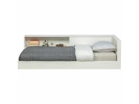 Woood Connect hoekbed 90x200 - grenen wit - Afbeelding 3
