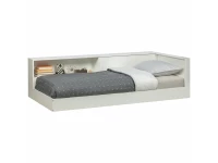 Woood Connect hoekbed 90x200 - grenen wit