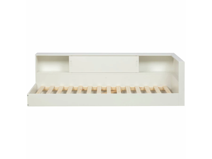 Woood Connect hoekbed 90x200 - grenen wit - Afbeelding 6