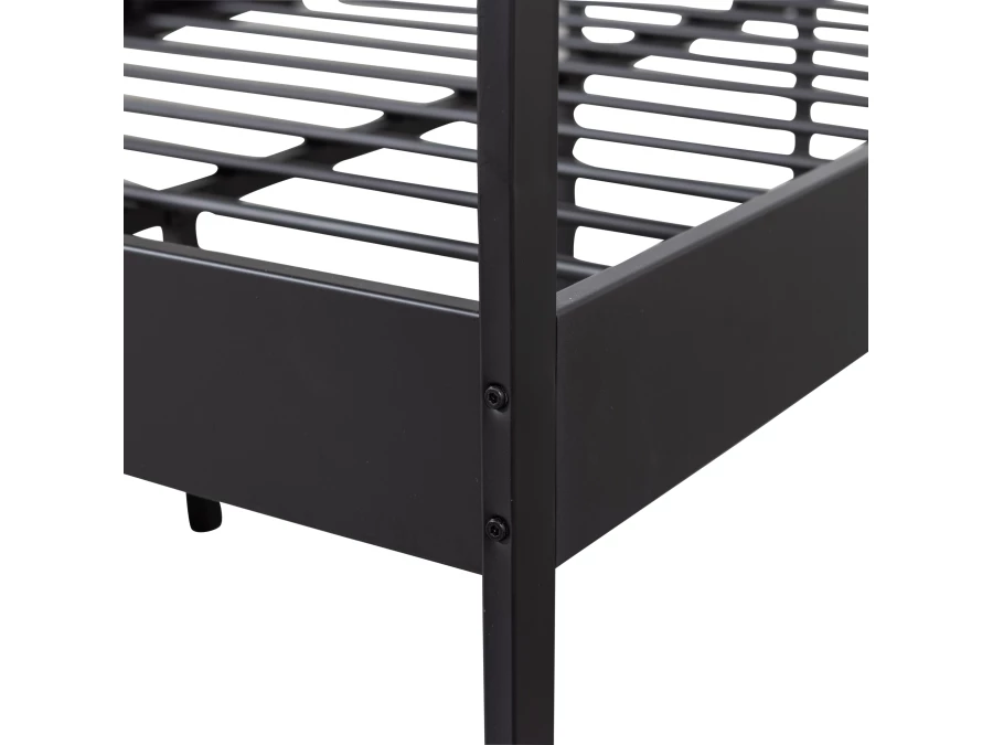 Woood Mees metalen twijfelaar 120x200 - zwart - Afbeelding 8