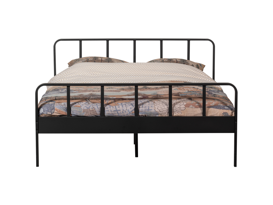 Woood Mees metalen tweepersoonsbed 160x200 - zwart - Afbeelding 5