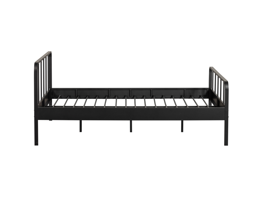Woood Mees metalen tweepersoonsbed 160x200 - zwart - Afbeelding 6
