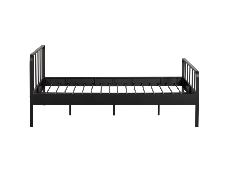 Woood Mees metalen tweepersoonsbed 160x200 - zwart - Afbeelding 6