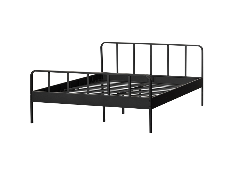 Woood Mees metalen tweepersoonsbed 160x200 - zwart - Afbeelding 7