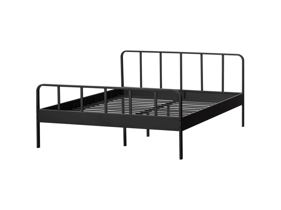 Woood Mees metalen tweepersoonsbed 160x200 - zwart - Afbeelding 7