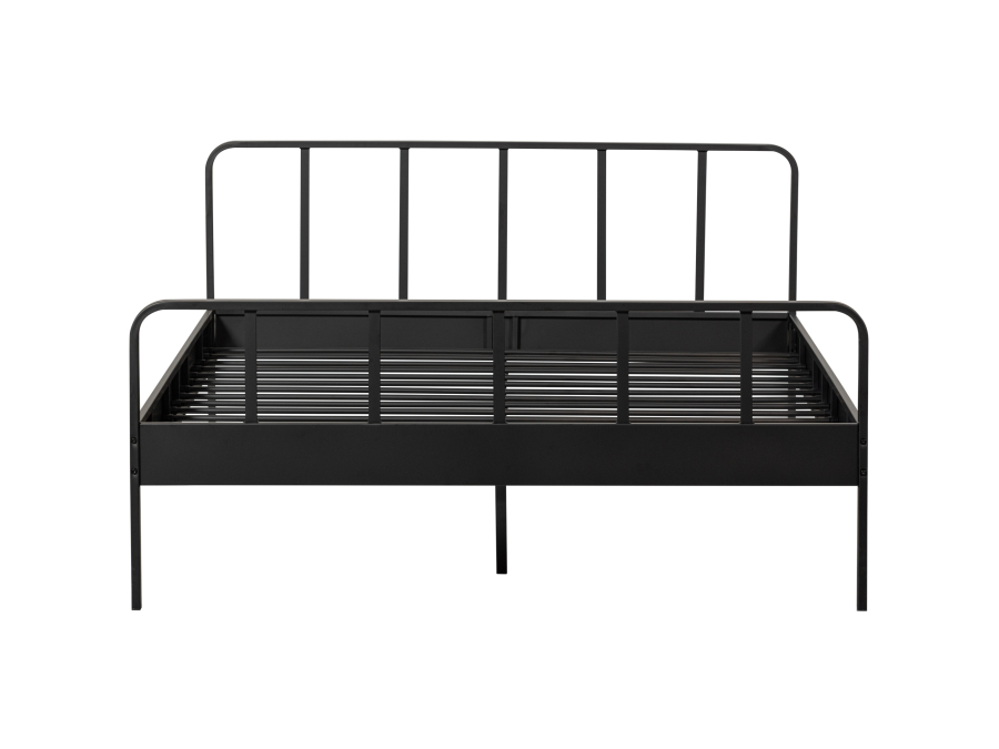 Woood Mees metalen tweepersoonsbed 160x200 - zwart - Afbeelding 8