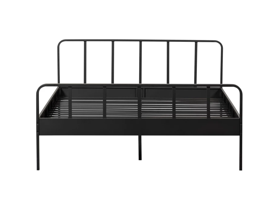 Woood Mees metalen tweepersoonsbed 160x200 - zwart - Afbeelding 8