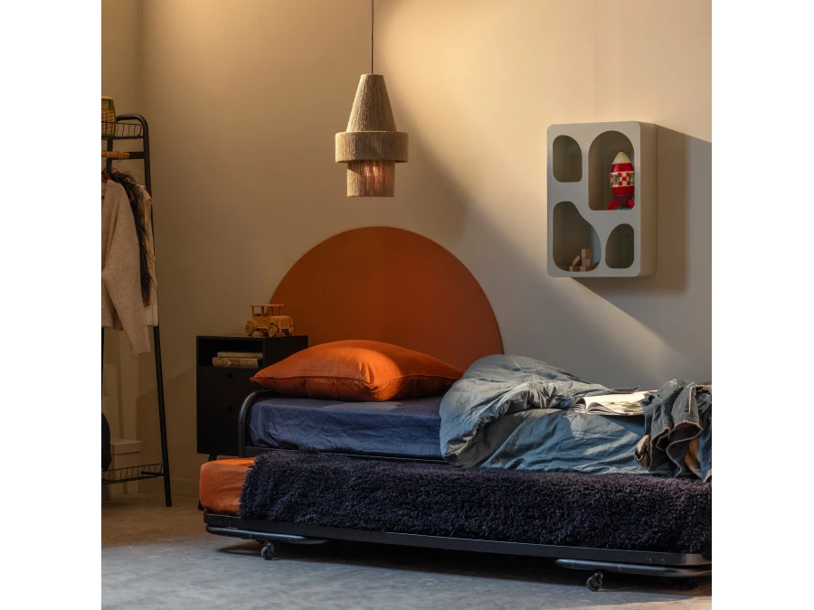 Woood Lucy metalen onderschuifbed zwart - Afbeelding 3