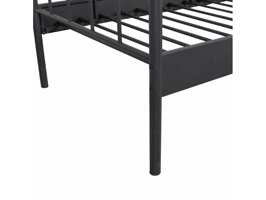 Woood Moos metalen bed 90x200 zwart - Afbeelding 7