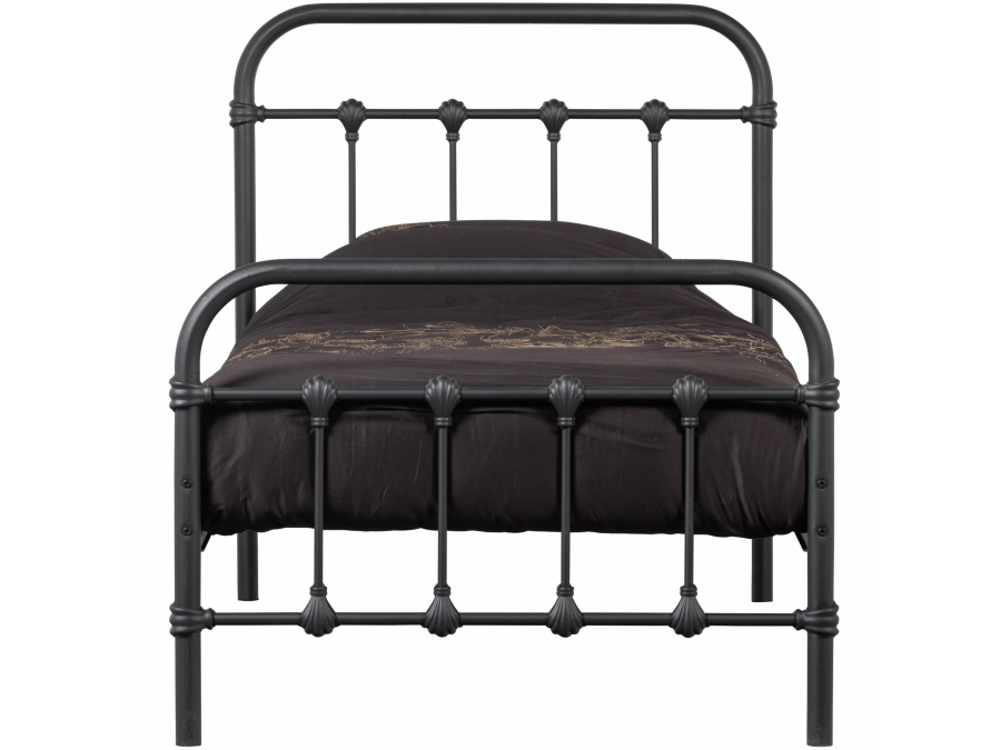 Woood Moos metalen bed 90x200 zwart - Afbeelding 3