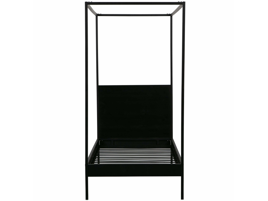 Woood Dani metalen hemelbed 90x200 zwart - Afbeelding 5