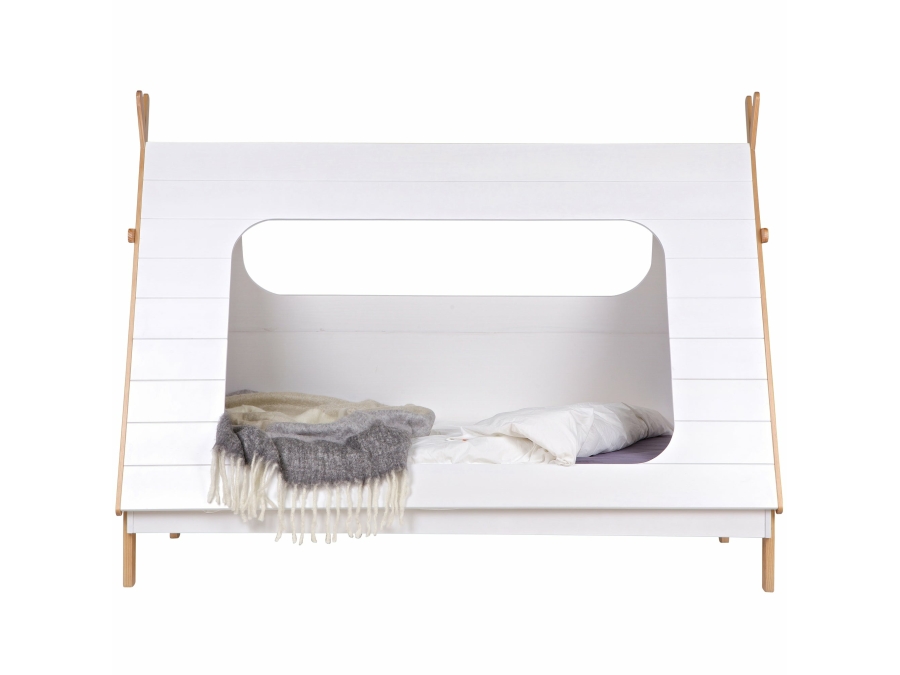 Woood Tipi bed 90x200 - grenen wit - Afbeelding 4