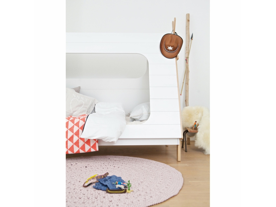 Woood Tipi bed 90x200 - grenen wit - Afbeelding 3
