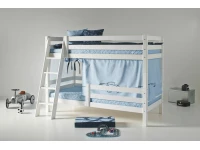 Hoppekids ECO Luxury stapelbed met uitvalbeschermer 90x200 - schuine ladder - luxe bodems - Afbeelding 2
