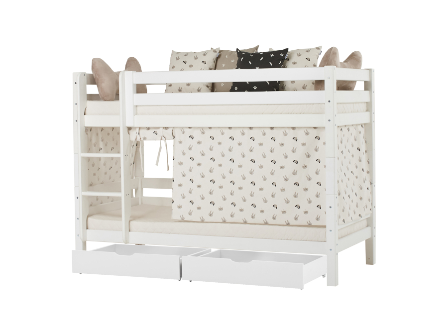 Hoppekids ECO Luxury stapelbed 90x200 - rechte ladder - luxe bodem - Afbeelding 3