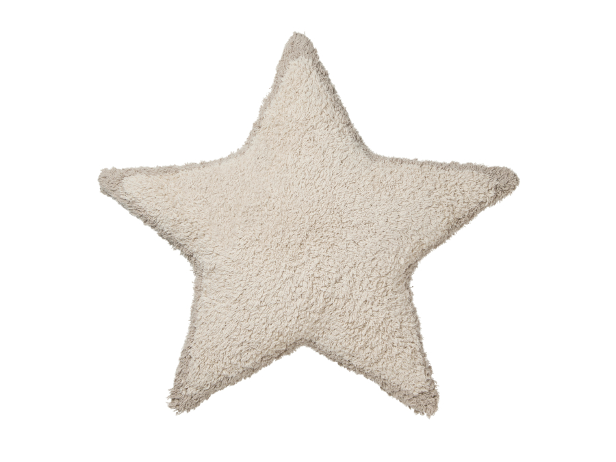 Lifetime getuft kussen ster - Natural
