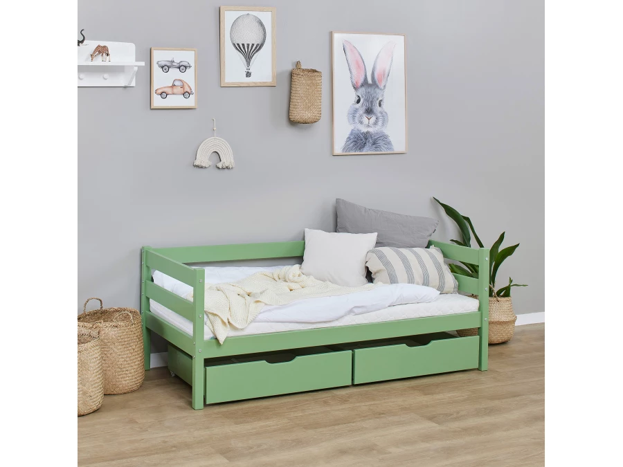 Hoppekids ECO Comfort / Dream ladeset voor 70x160 - Pale Green - Afbeelding 4
