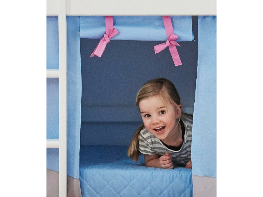 Hoppekids Unicorn gordijn - halfhoog en stapelbed 90x200 - Afbeelding 4