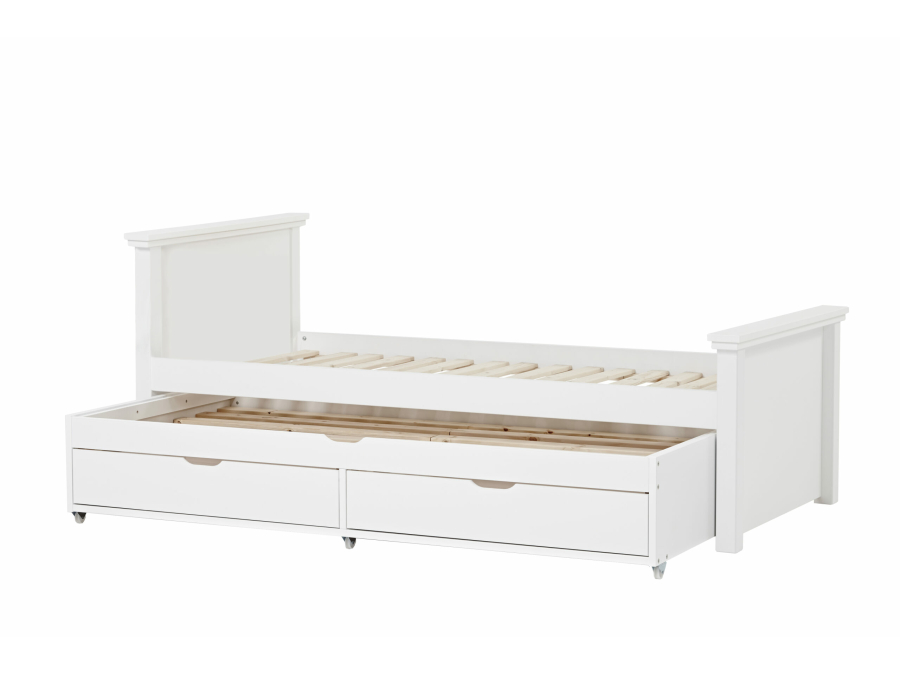 Hoppekids Maja Deluxe bed met onderschuifbed-module 90x200