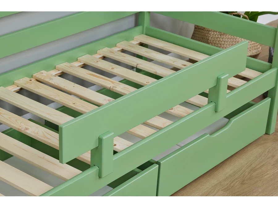 Hoppekids ECO Comfort juniorbed 70x160 - Pale Green - Afbeelding 4