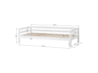 Hoppekids ECO Dream bedbank 90x200 - wit - Afbeelding 9