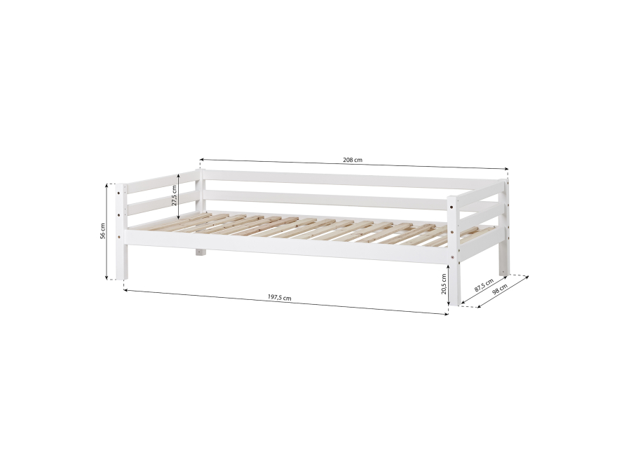Hoppekids ECO Dream bedbank 90x200 - Smoked Pearl - Afbeelding 7