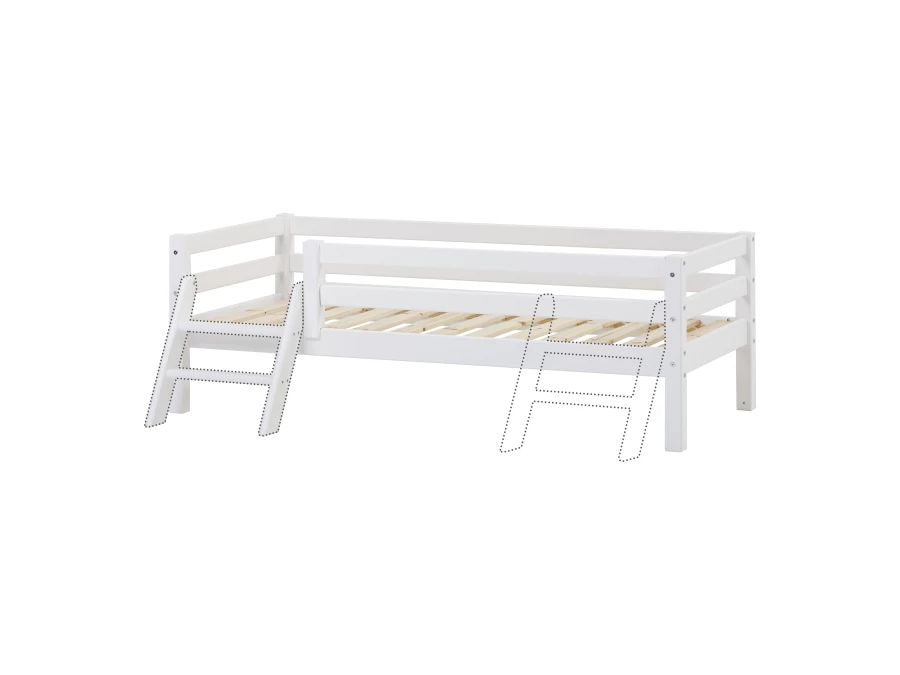 Hoppekids ECO Dream peuterbed met trapje en uitvalbeschermer 70x160 - wit - Afbeelding 7