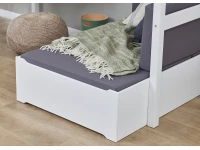 Hoppekids ECO Luxury hoogslaper met bureau en lounge 90x200 - schuine ladder - luxe bodem - Afbeelding 3