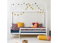 Hoppekids ECO Dream huisbed met trapje 90x200 - Wit - Afbeelding 2