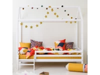 Hoppekids ECO Dream huisbed met trapje 90x200 - Wit - Afbeelding 3