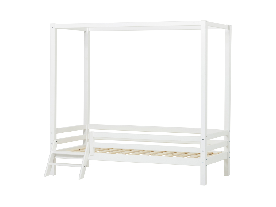 Hoppekids ECO Dream hemelbed met trapje 90x200 - Wit