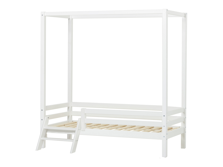 Hoppekids ECO Dream hemelbed met trapje 70x160 - Wit