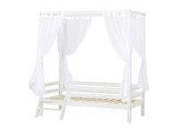 Hoppekids ECO Dream hemelbed met trapje 70x160 - Wit - Afbeelding 4