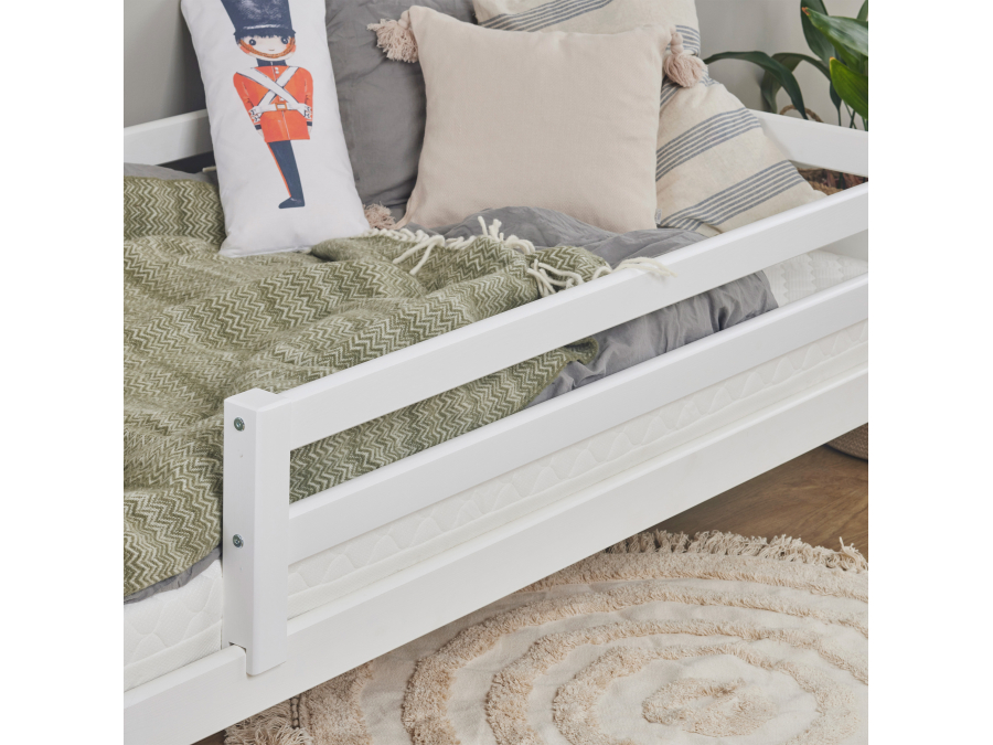 Hoppekids ECO Dream eenpersoonsbed met uitvalbeschermer 90x200 - wit - Afbeelding 4