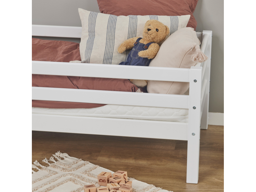 Hoppekids ECO Dream juniorbed met uitvalbeschermer 70x160 - wit - Afbeelding 4