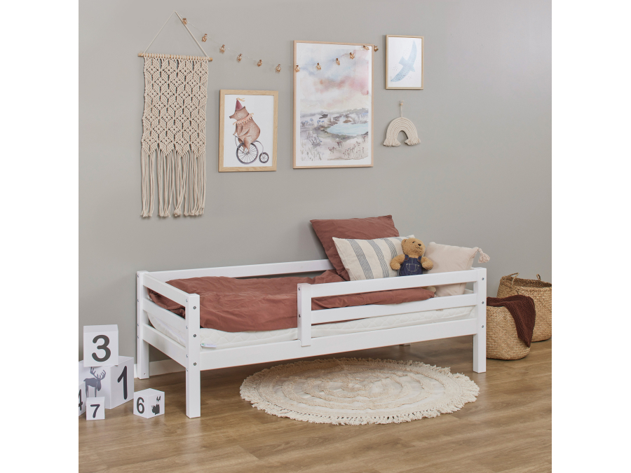 Hoppekids ECO Dream juniorbed met uitvalbeschermer 70x160 - wit - Afbeelding 3