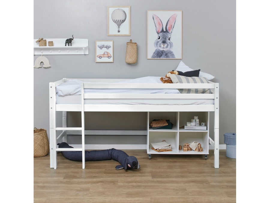 Hoppekids ECO Dream halfhoogslaper 90x200 - wit - Afbeelding 9