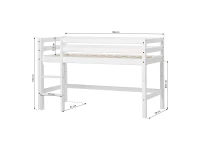 Hoppekids ECO Dream halfhoogslaper 70x160 - wit - Afbeelding 6