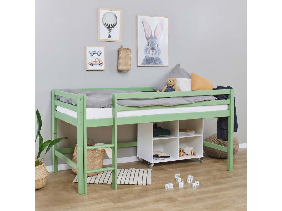 Hoppekids ECO Dream halfhoogslaper 90x200 - Pale Green - Afbeelding 2