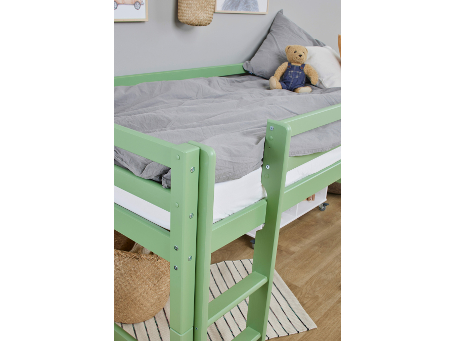 Hoppekids ECO Dream halfhoogslaper 90x200 - Pale Green - Afbeelding 3
