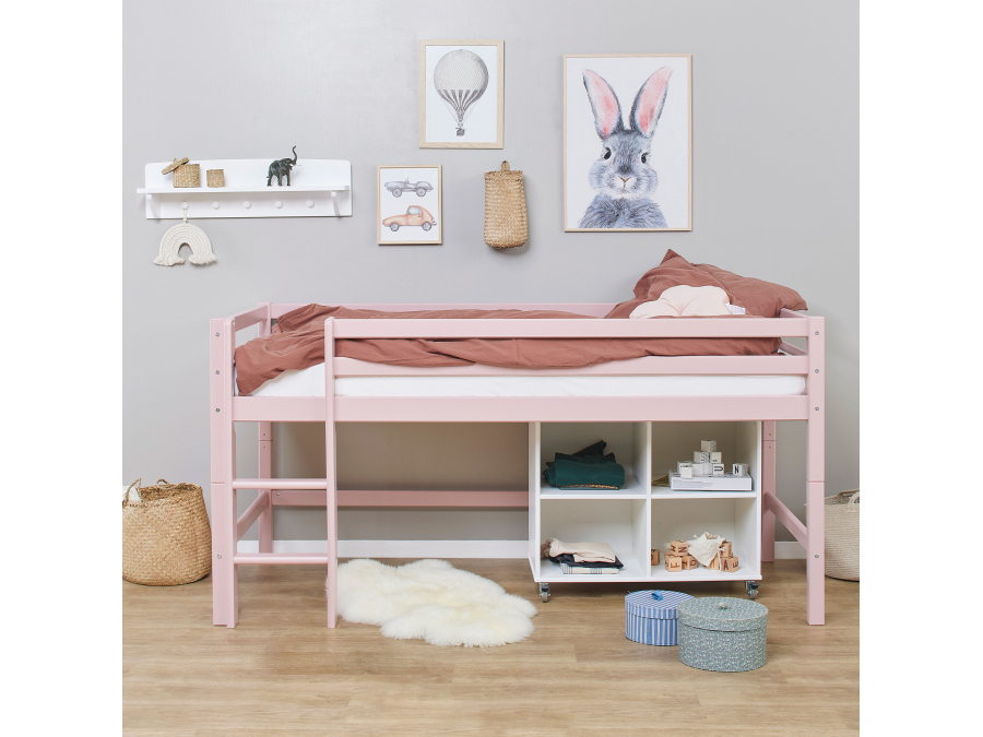 Hoppekids ECO Dream halfhoogslaper 90x200 - Pale Rose - Afbeelding 2